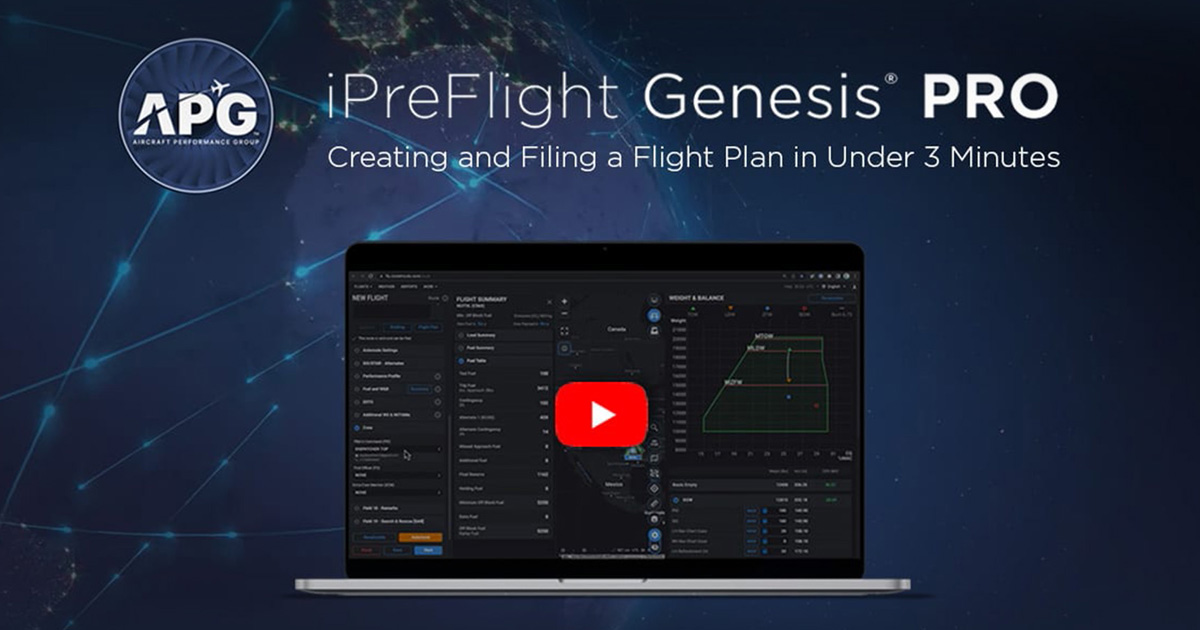 Video image for APGs Genesis PRO flight app